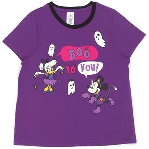 Disney Purple Halloween Shirt, Size 2xl